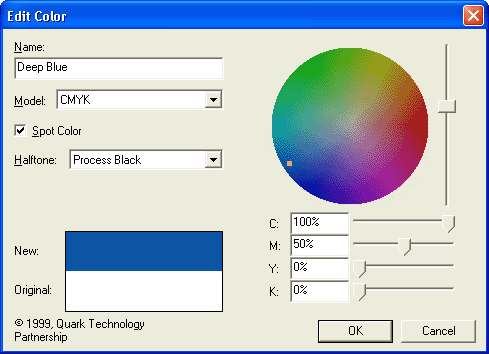    Spot Color  QuarkXPress 4